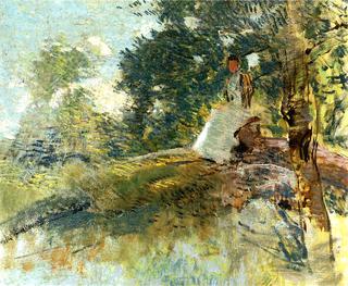Landscape with Seated Figure