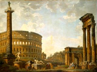 Roman Capriccio: The Pantheon and Other Monuments.