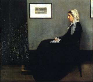 灰黑色排列：画家母亲的画像