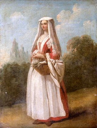Girl of Frascati in a Landscape