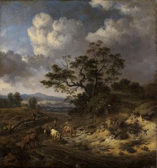 Hilly Landscape with Cows