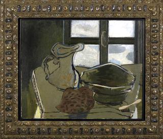 Still Life with Green Bowl and Pitcher