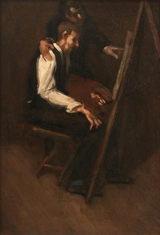 Student and Teacher at the Easel