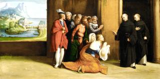 Saint Nicholas of Tolentino Reviving a Child