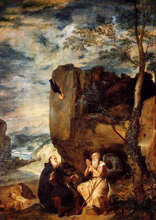Saint Anthony Abbot and Saint Paul the First Hermit