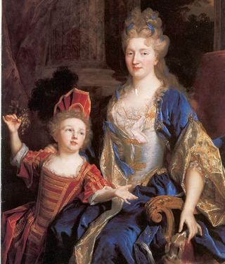卡斯特诺侯爵凯瑟琳·库斯塔德与儿子莱昂诺的肖像