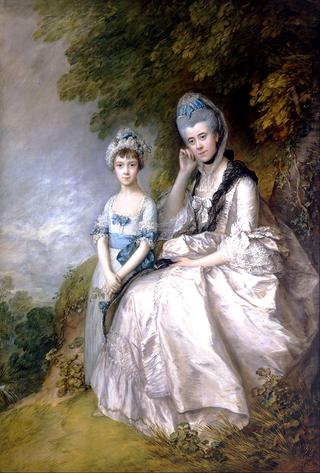 苏塞克斯伯爵夫人海丝特和她的女儿芭芭拉·叶尔弗顿夫人