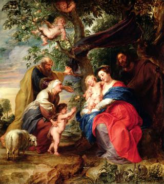 The Holy Family under an Apple Tree