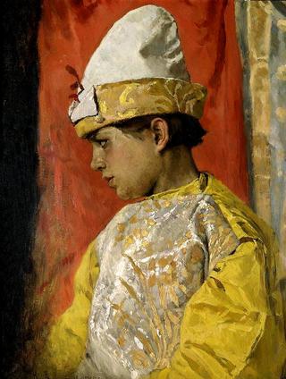 Boy in the Jester's Costume