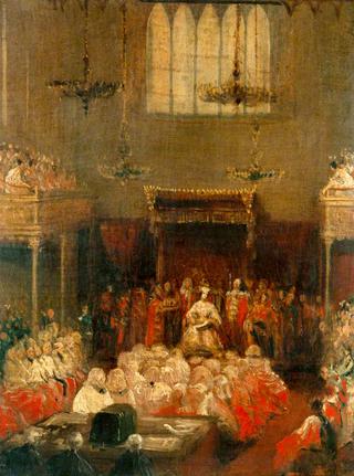维多利亚女王议会开幕，1837年