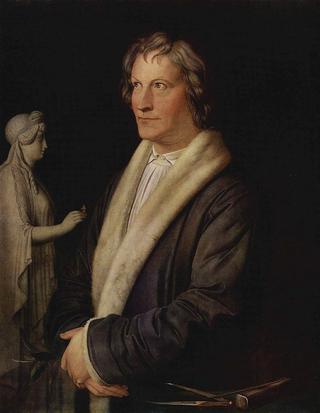 丹麦雕塑家伯特尔·索尔瓦尔森的肖像