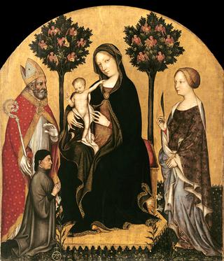 Virgin and Child with Nicholas of Bari, Saint Catherine and Two Donors