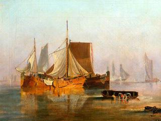 Dutch Boats in the Calm