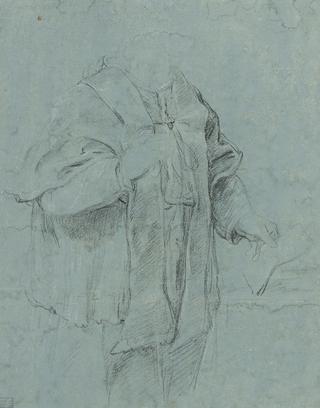 Drapery Study for the 1760 Portrait of Clement XIII