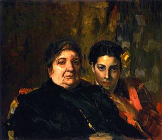 Maria and Her Grandmother Clotilde