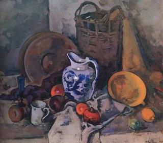 Still Life with a Basket, Jug and Yellow Plate