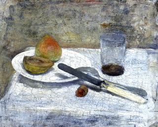 Still Life: Pear and Knife