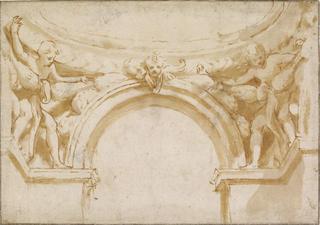 Study for the Arch behind the Madonna of St George