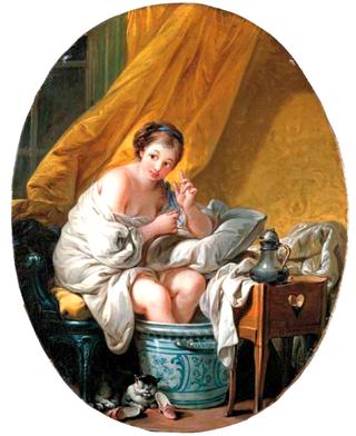 Randon de Boisset's Cabinet - A Young Woman Taking a Footbath