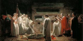 The martyrs in the catacombs