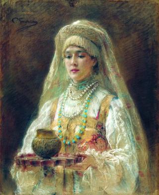 Girl with a Tray