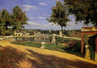 Terrace on the Banks of the Seine at Melun