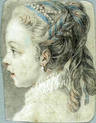 Head of a Young Girl Facing to the Left