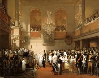 Mariage de Léopold Ier, Roi des Belges, et de Marie-Louise d'Orléans, le 9 aout 1832