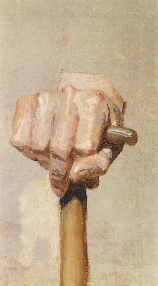 Study of a Right Hand with a Staff