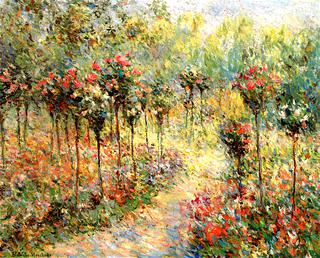 Path in the Garden with Roses