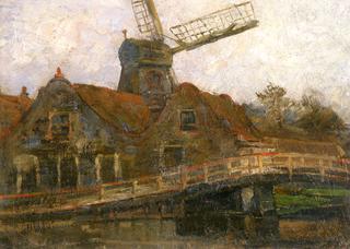 Houses and Paltrok Mill on the Voorweg