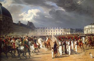 拿破仑在卡鲁塞尔广场检阅卫兵