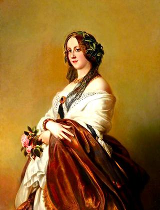 萨瑟兰公爵夫人哈里特·伊丽莎白·乔治安娜·霍华德女士（模仿弗兰兹·哈弗·温特哈尔