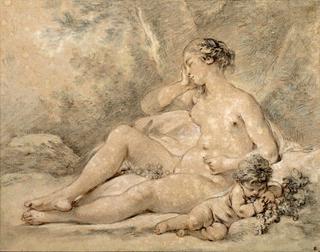 A Bacchant and a Putto Sleeping