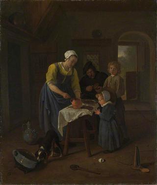 A Peasant Family at Meal-Time, "Grace before Meat"
