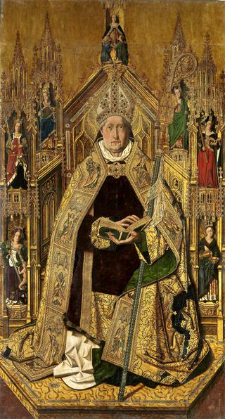 St. Dominic Enthroned with the Seven Cardinal Virtues