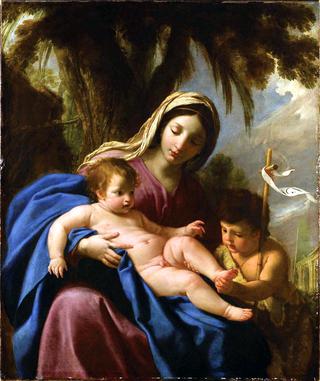 The Virgin and Child, with St John the Baptist