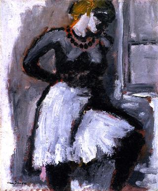 Woman Fastening Her Petticoat