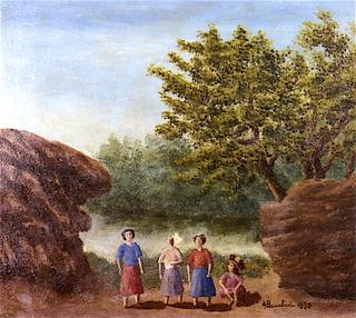 Four Women in a Landscape