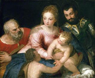圣洁的家庭与年轻的施洗圣约翰和圣乔治