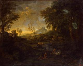 Landscape with an Angler