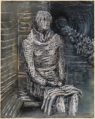 Woman Seated in the Underground