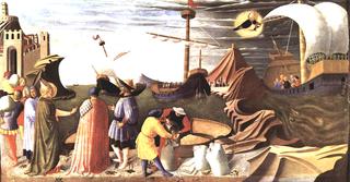 St Nicholas saves the ship (Perugia Altarpiece)