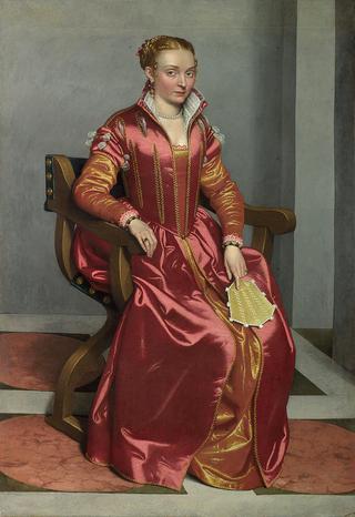 The Lady in Red, perhaps Contessa Lucia Albani Avogadro