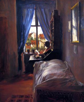 The bedroom of the artist in the Ritterstraße