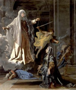 The vision of saint Frances of Rome