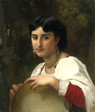Italian Woman with Tambourine