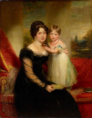 Victoria, Duchess of Kent (1753-1839) with Princess Victoria (1819-1901)