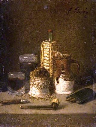 Still Life with a Tobacco Pot and a Pipe