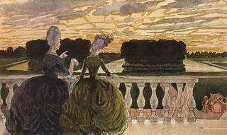 Two Ladies on the Terrace